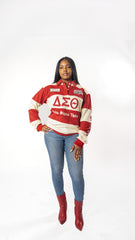 Delta Sigma Theta Long Sleeve Rugby Polo