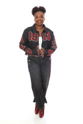 Delta Sigma Theta Black Tapestry Jacket-Social Action