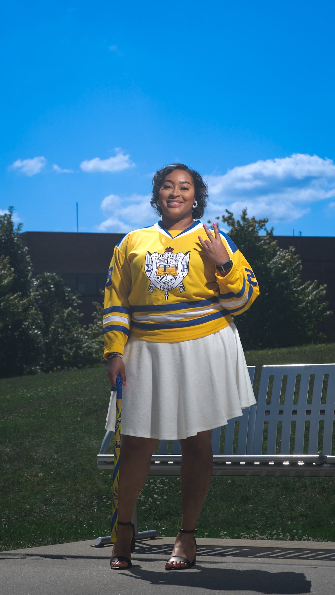 Sigma Gamma Rho Embroidery Hockey Jersey