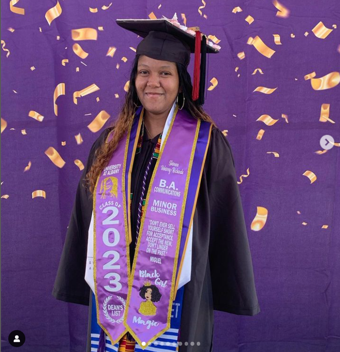 Black Girl Magic Collegiate Graduation Stole w/ Garment Care Bag
