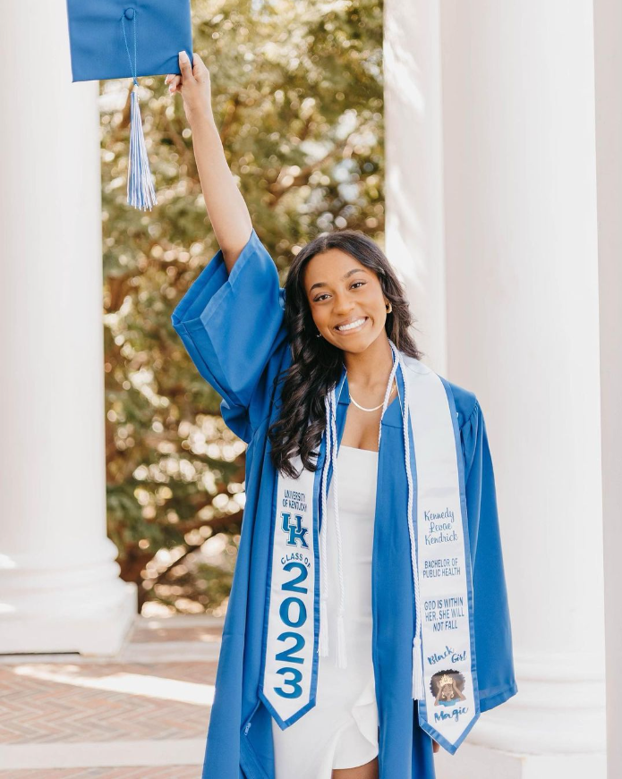 Black Girl Magic Collegiate Graduation Stole w/ Garment Care Bag