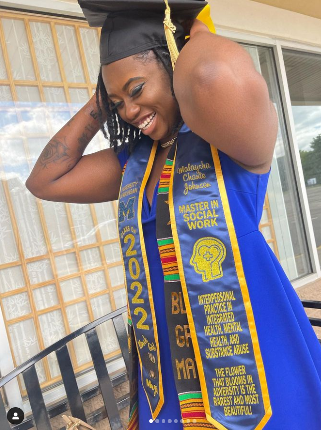 Black Girl Magic Collegiate Graduation Stole w/ Garment Care Bag