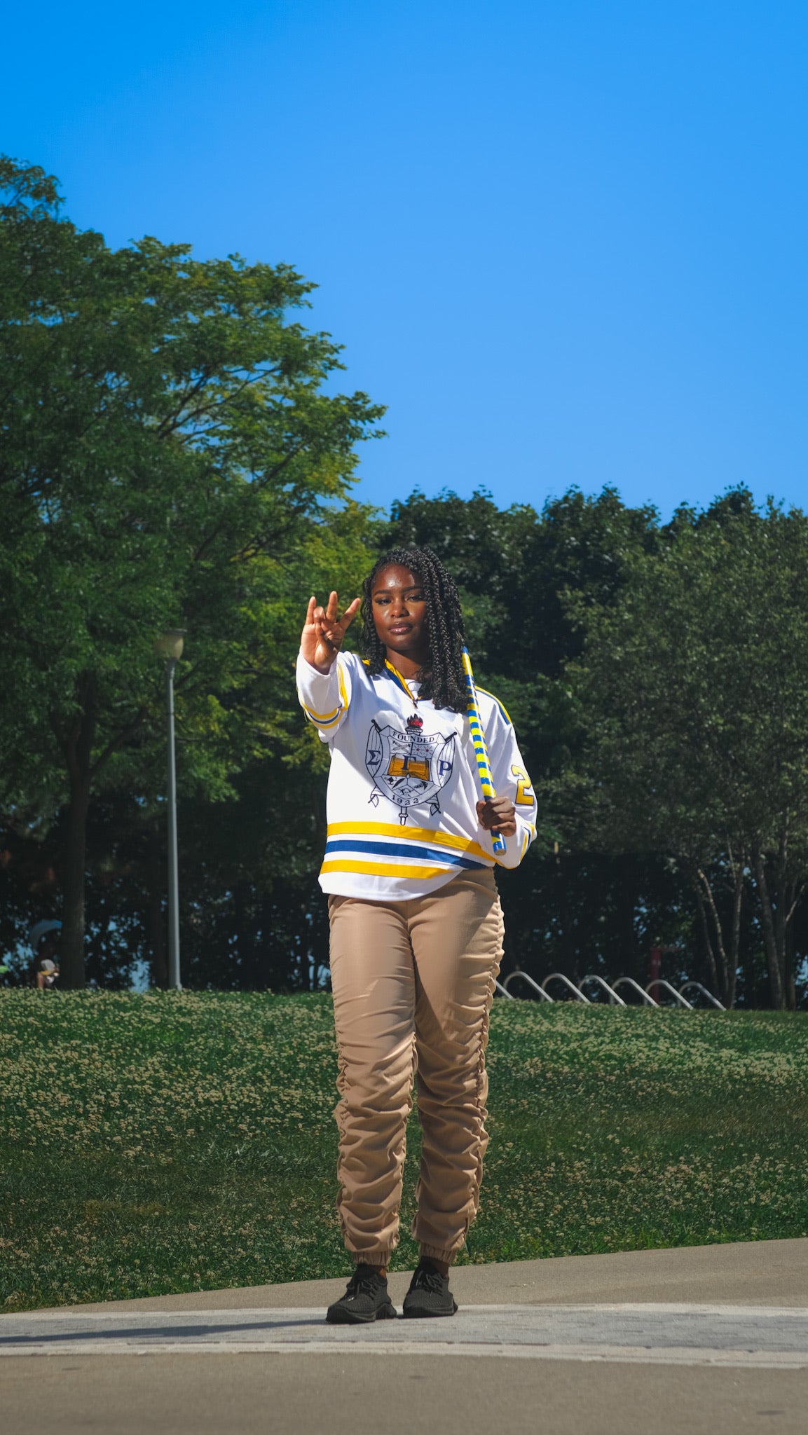 Sigma Gamma Rho Embroidery Hockey Jersey