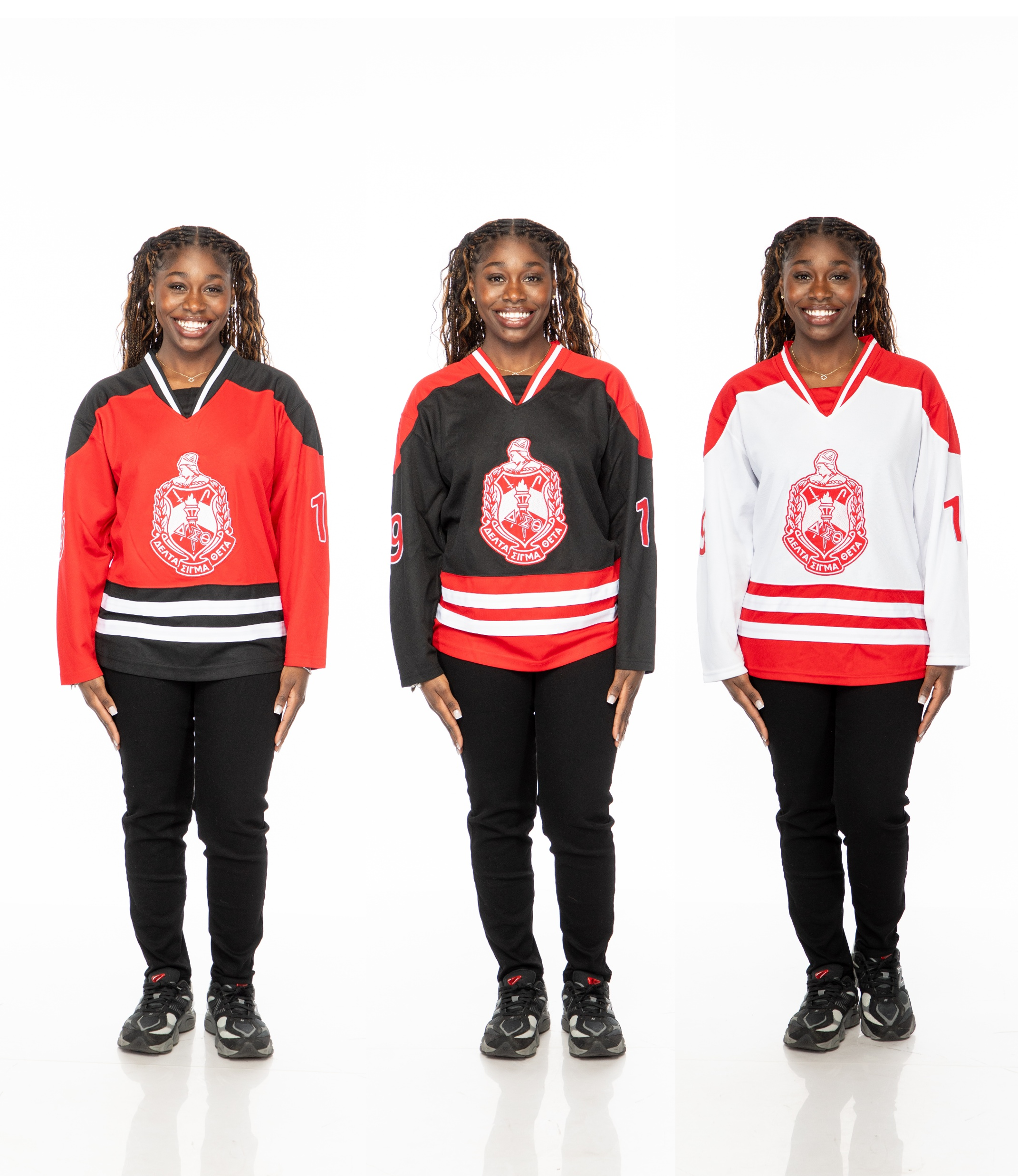 Delta Sigma Theta Embroidery Hockey Jersey
