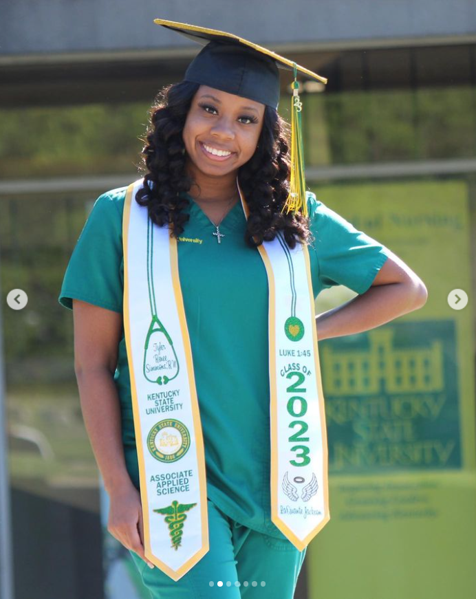 Associate Applied Science Nursing Graduation Stole for Kentucky State University Graduate