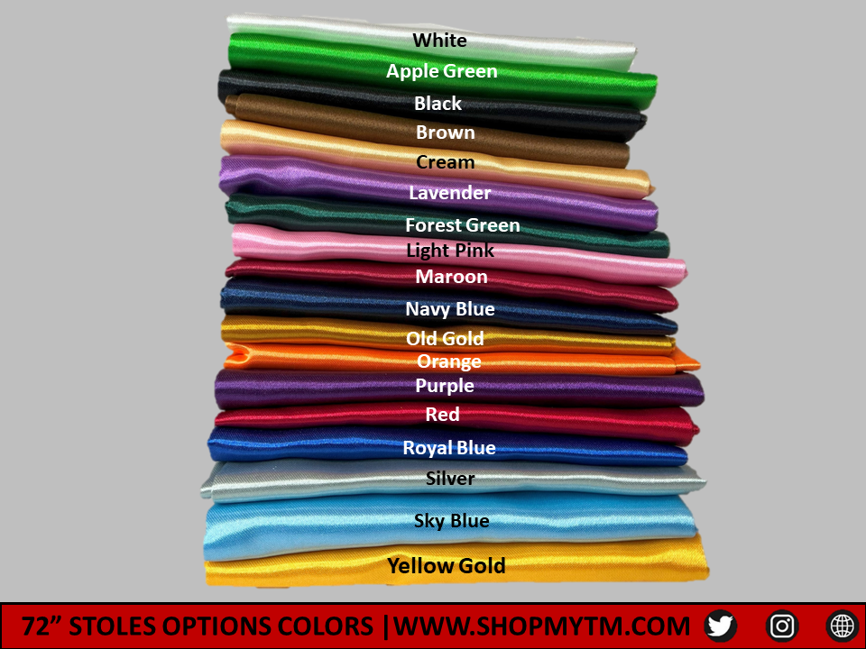 Collegiate Graduation Stole w/ Garment Care Bag