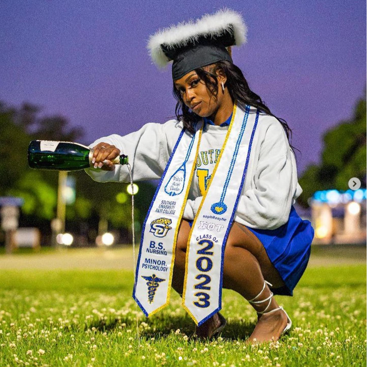 BSN Bachelor of Science Nursing Graduation Stole for Southern University A&M College Graduate