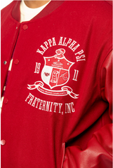 FINAL SALE- Kappa Alpha Psi Crimson Achievement Letterman Jacket