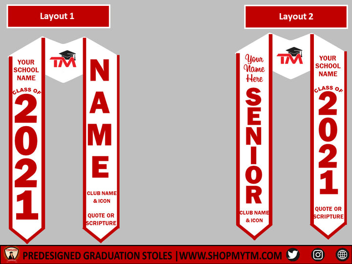 High School Graduation Stole