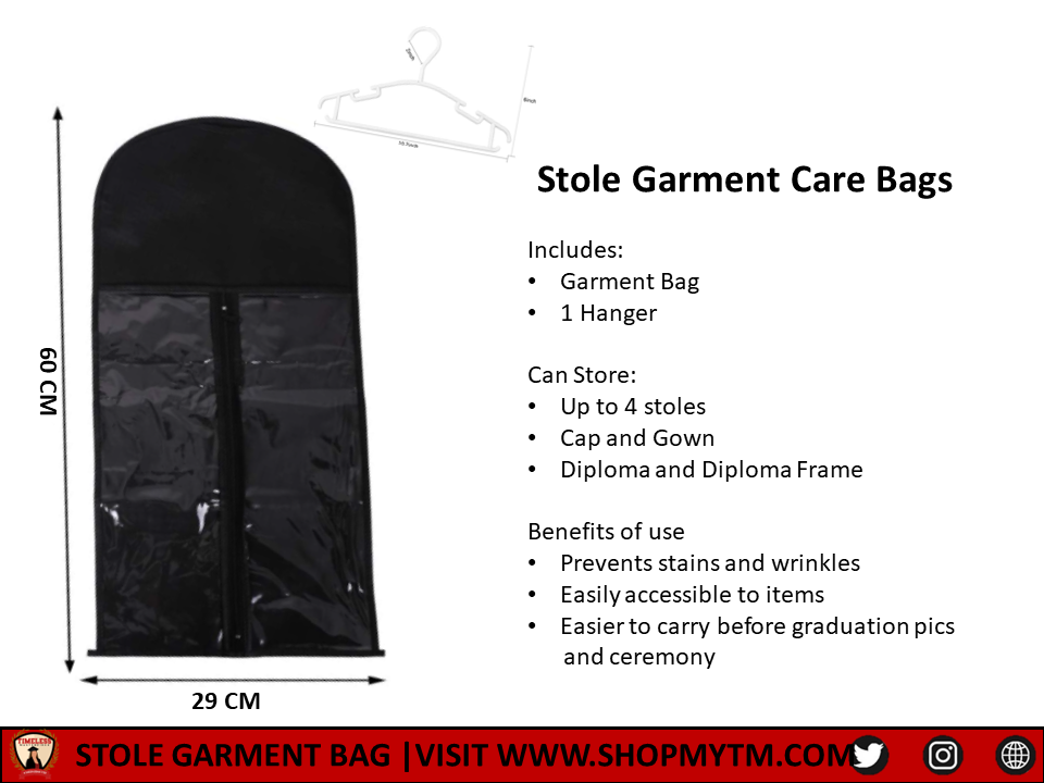 BLANK Stole Garment Bags