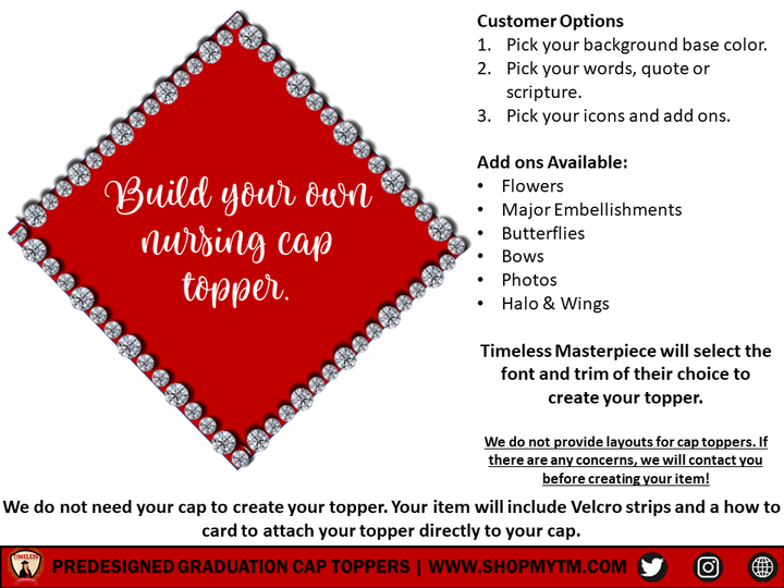 Nursing Graduation Cap Topper