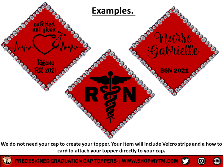 Nursing Graduation Cap Topper